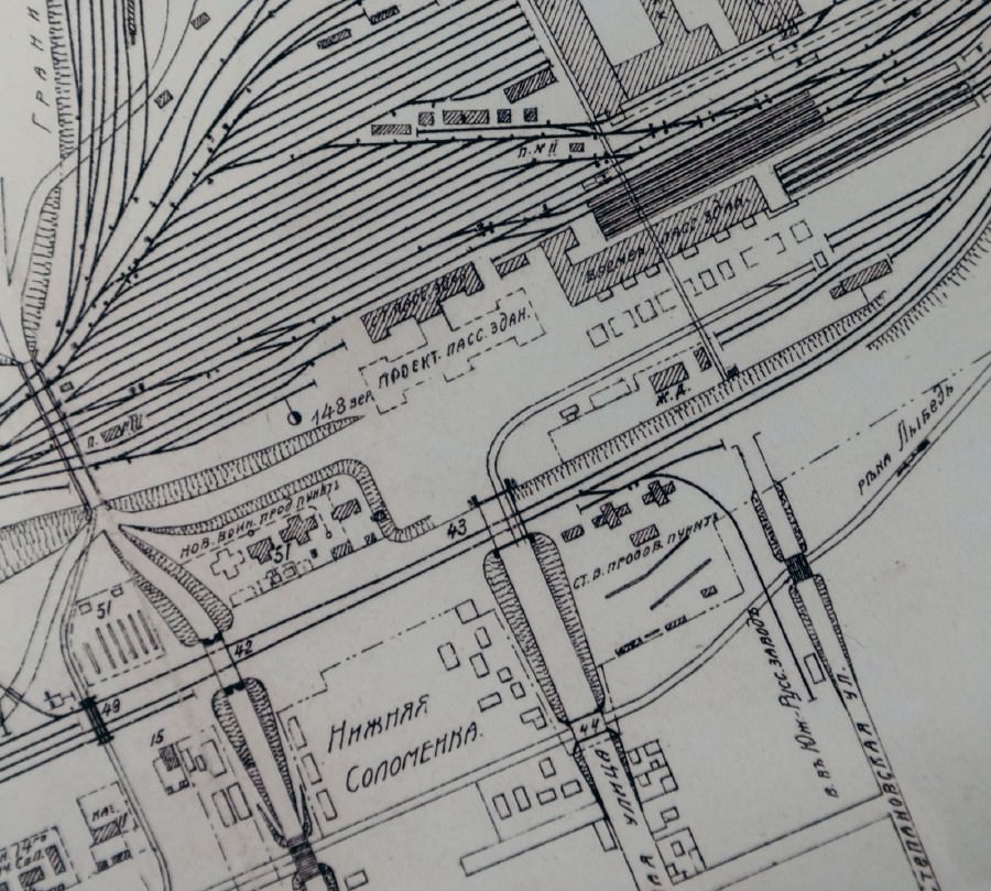 Close up of building blueprints